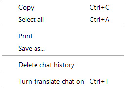 Chat Right Click Options