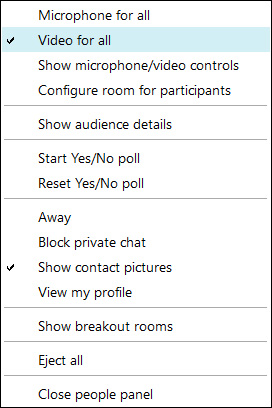 Block private chat