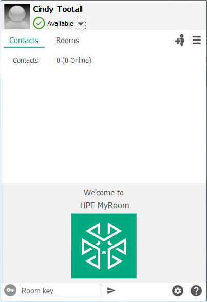 HPE MyRoom account