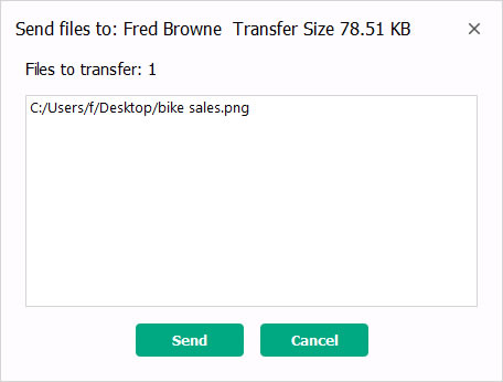 Confirm file transfer